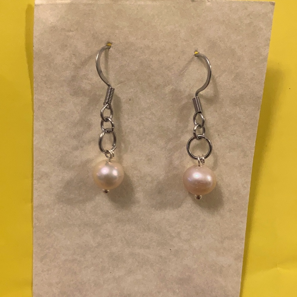 Handmade Fresh Water Pearl Earrings